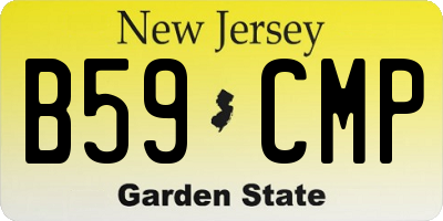 NJ license plate B59CMP