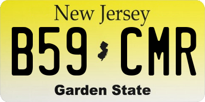NJ license plate B59CMR