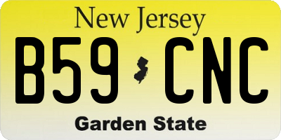 NJ license plate B59CNC