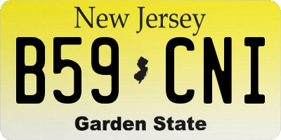 NJ license plate B59CNI