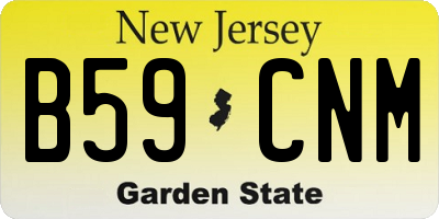 NJ license plate B59CNM