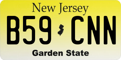 NJ license plate B59CNN