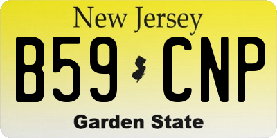 NJ license plate B59CNP