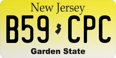 NJ license plate B59CPC