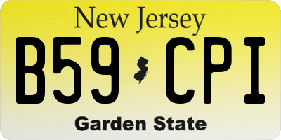 NJ license plate B59CPI