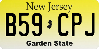 NJ license plate B59CPJ