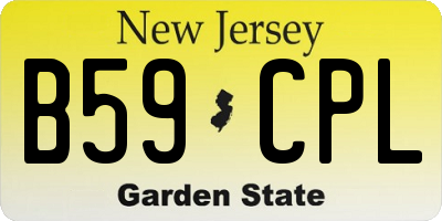 NJ license plate B59CPL