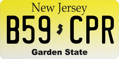 NJ license plate B59CPR