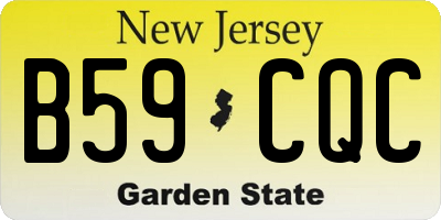 NJ license plate B59CQC