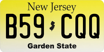 NJ license plate B59CQQ