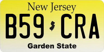NJ license plate B59CRA