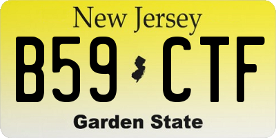 NJ license plate B59CTF