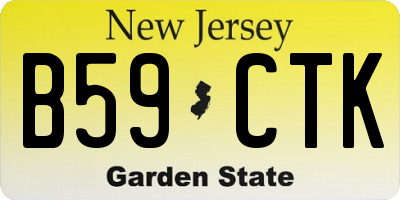 NJ license plate B59CTK