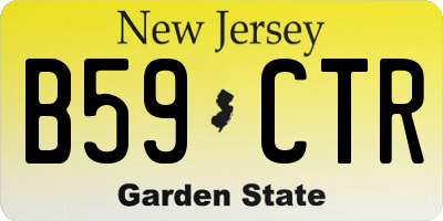 NJ license plate B59CTR