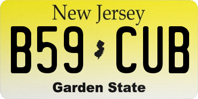 NJ license plate B59CUB