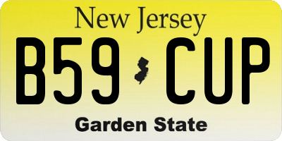 NJ license plate B59CUP