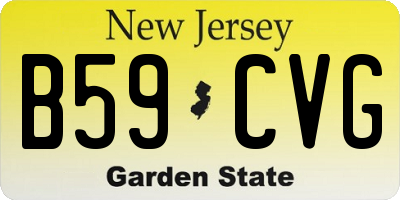 NJ license plate B59CVG