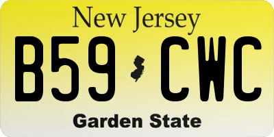 NJ license plate B59CWC
