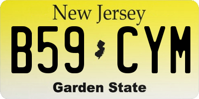 NJ license plate B59CYM