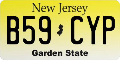 NJ license plate B59CYP
