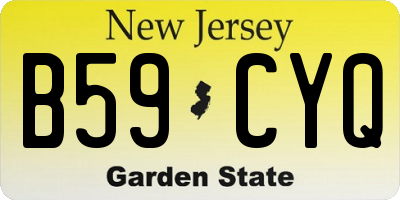 NJ license plate B59CYQ