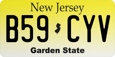 NJ license plate B59CYV