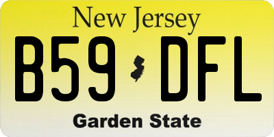 NJ license plate B59DFL