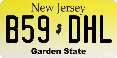 NJ license plate B59DHL