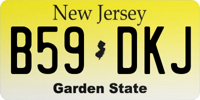 NJ license plate B59DKJ