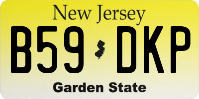 NJ license plate B59DKP