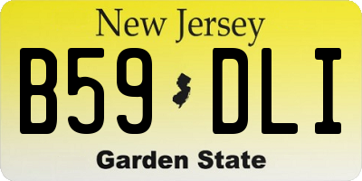 NJ license plate B59DLI