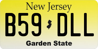 NJ license plate B59DLL