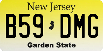 NJ license plate B59DMG
