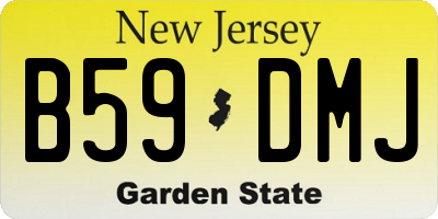 NJ license plate B59DMJ