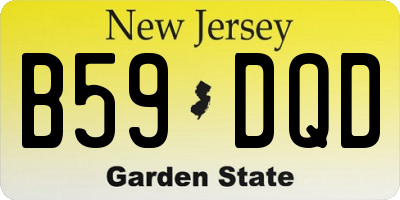 NJ license plate B59DQD