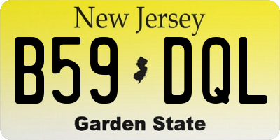 NJ license plate B59DQL