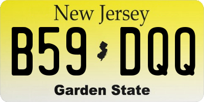 NJ license plate B59DQQ