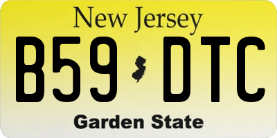 NJ license plate B59DTC
