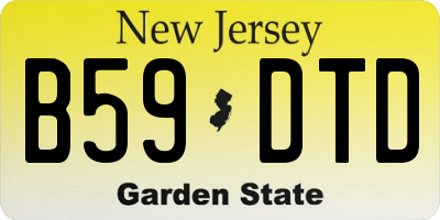 NJ license plate B59DTD