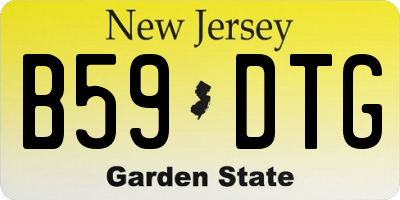 NJ license plate B59DTG