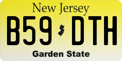 NJ license plate B59DTH