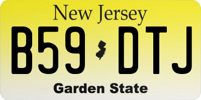 NJ license plate B59DTJ
