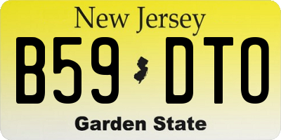 NJ license plate B59DTO