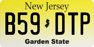 NJ license plate B59DTP