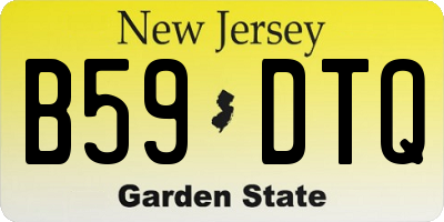 NJ license plate B59DTQ
