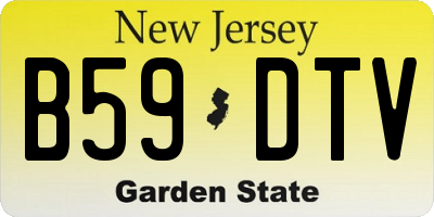 NJ license plate B59DTV