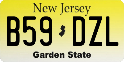 NJ license plate B59DZL