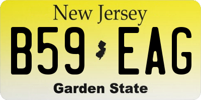NJ license plate B59EAG