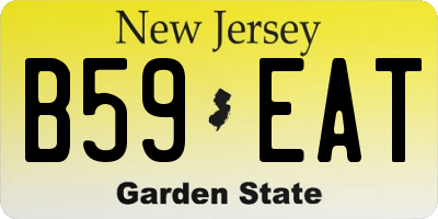 NJ license plate B59EAT