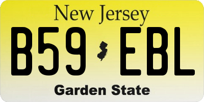 NJ license plate B59EBL